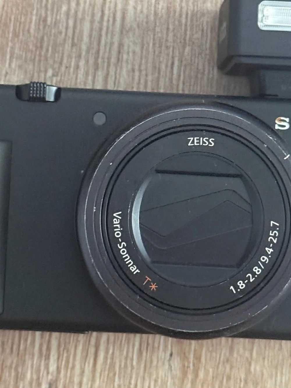 Sony ZV-1 camera with flash
